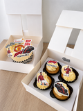 Custom Bento Cake & 4 Cupcakes