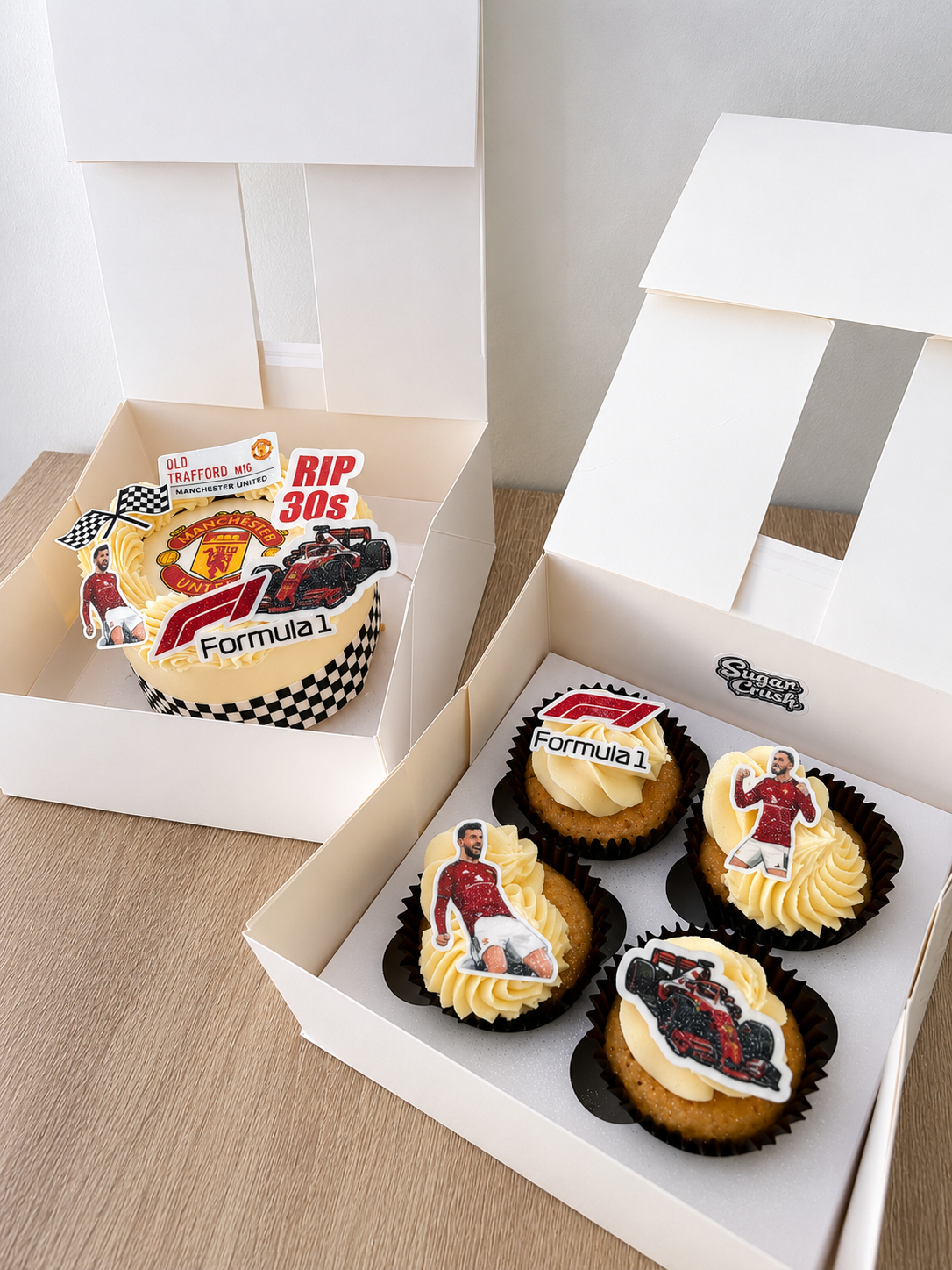 Custom Bento Cake & 4 Cupcakes