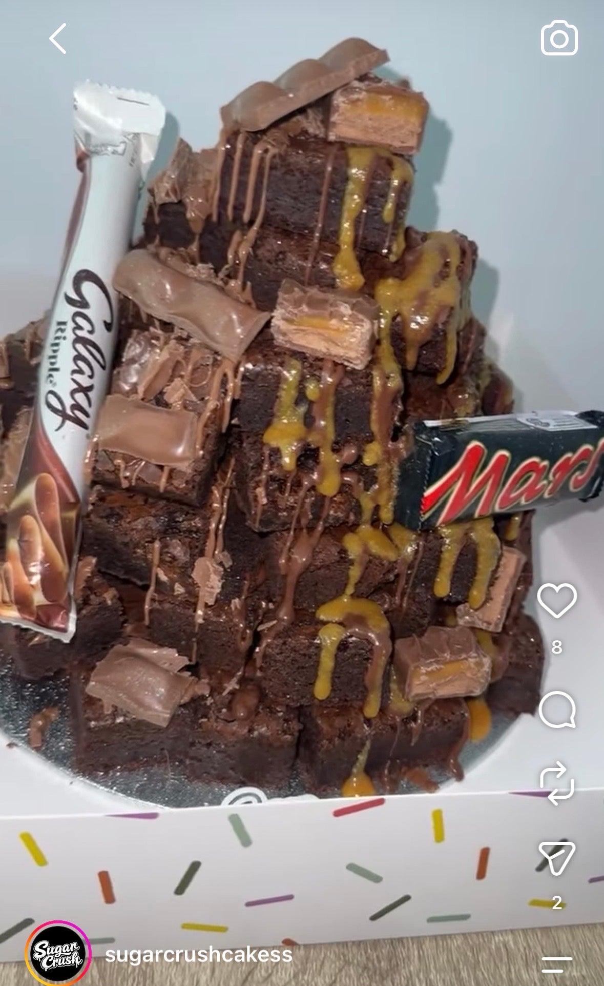 Custom brownie stack